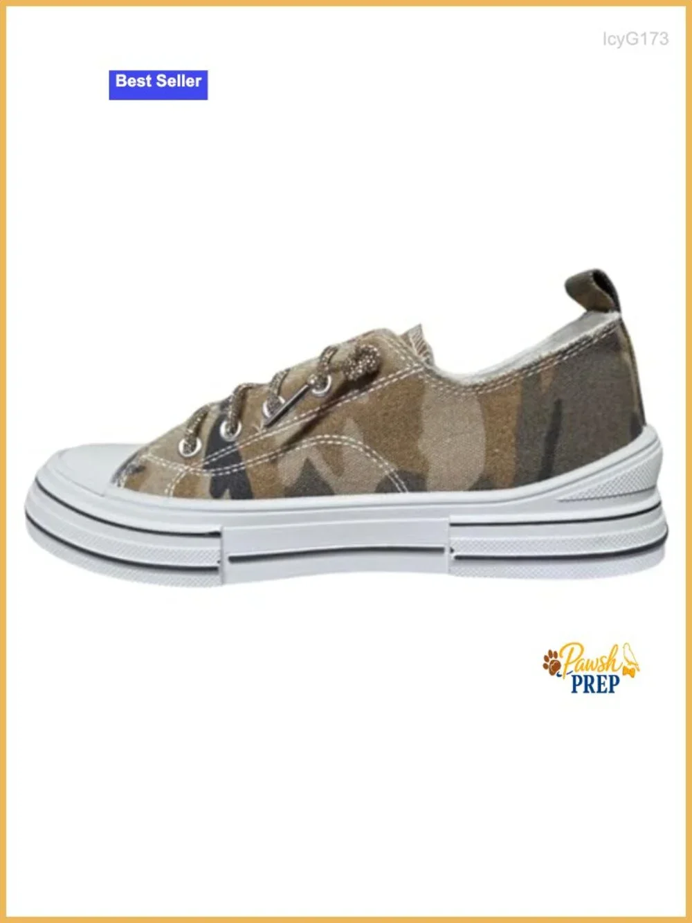 Women's Platform Sneakers - Rhinestone Lace - Cushioned Canvas